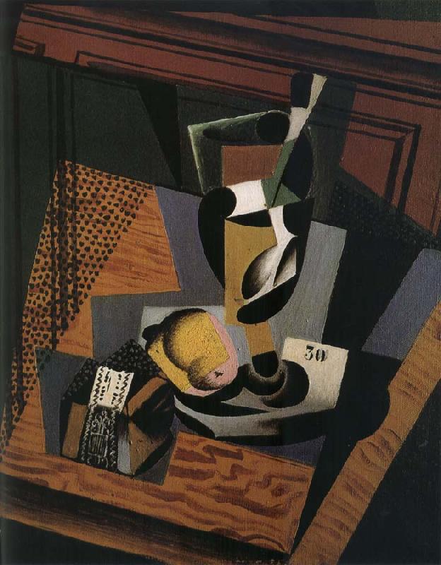 Juan Gris The still lief having cut and tobacco oil painting image